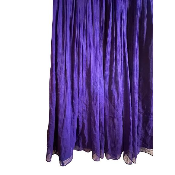 Maggy‎ London Silk Halter Dress Sz 4 Purple Costume Wedding Cocktail Y2K Retro - Picture 9 of 15